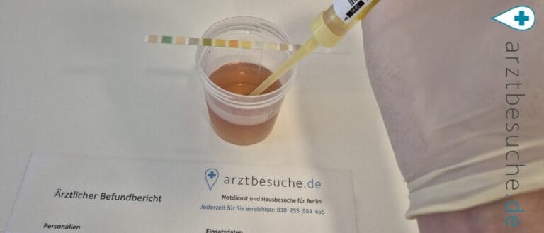 Arztbesuche Untersuchung bei einer Infektion der Harnblase